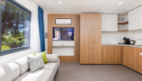 Deluxe camping villa sea view