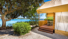 Arena Stoja Mobile Homes_Two bedroom glamping safari loft tent-seaview