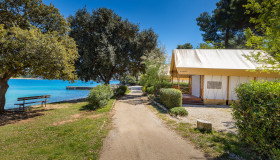 Arena Stoja Mobile Homes_Two bedroom glamping safari loft tent-seaview