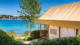 Arena Stoja Mobile Homes_Two bedroom glamping safari loft tent-seaview