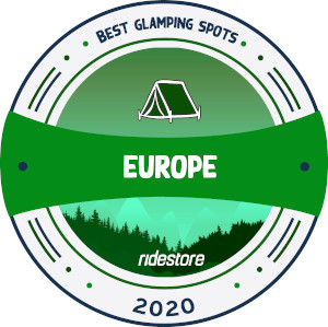 best glamping spots in europe award badge